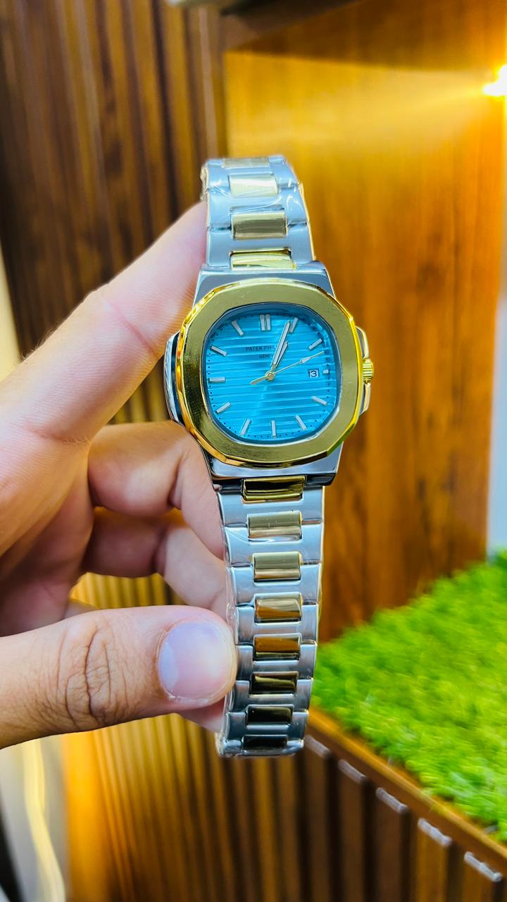 Pattek Phillipe – Two Tone Stainless Steel Wrist Watch