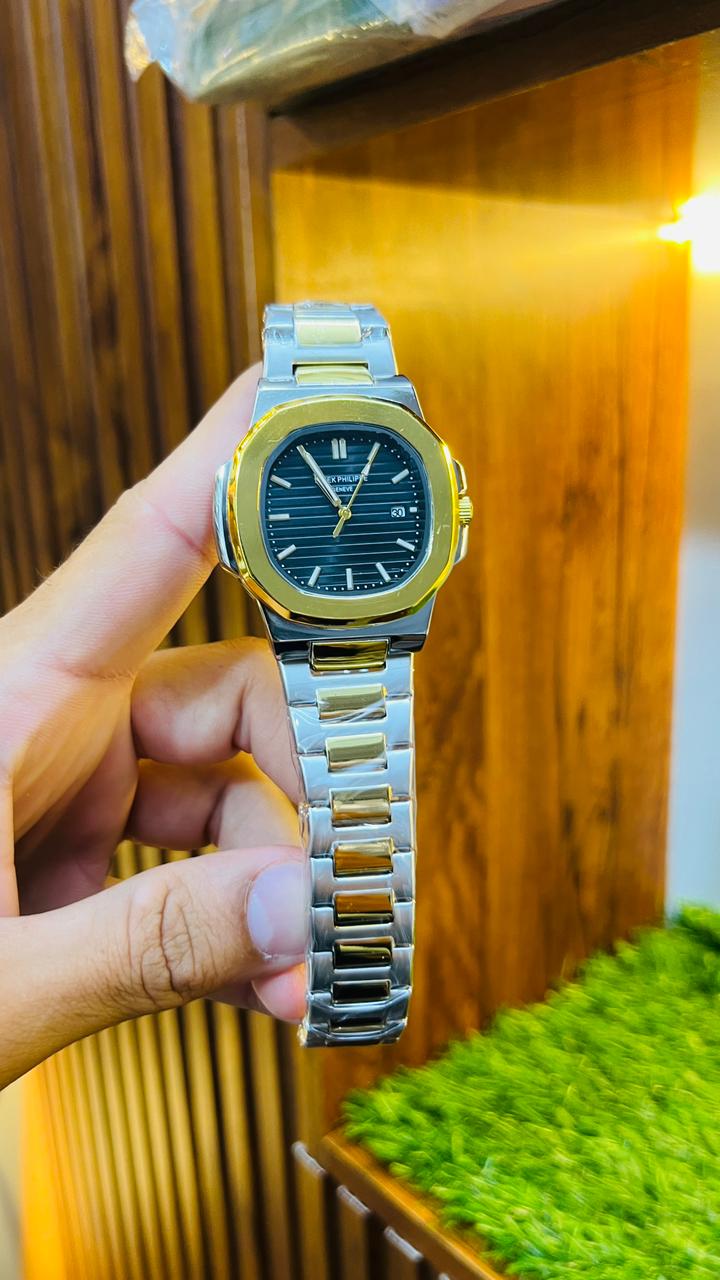 Pattek Phillipe – Two Tone Stainless Steel Wrist Watch