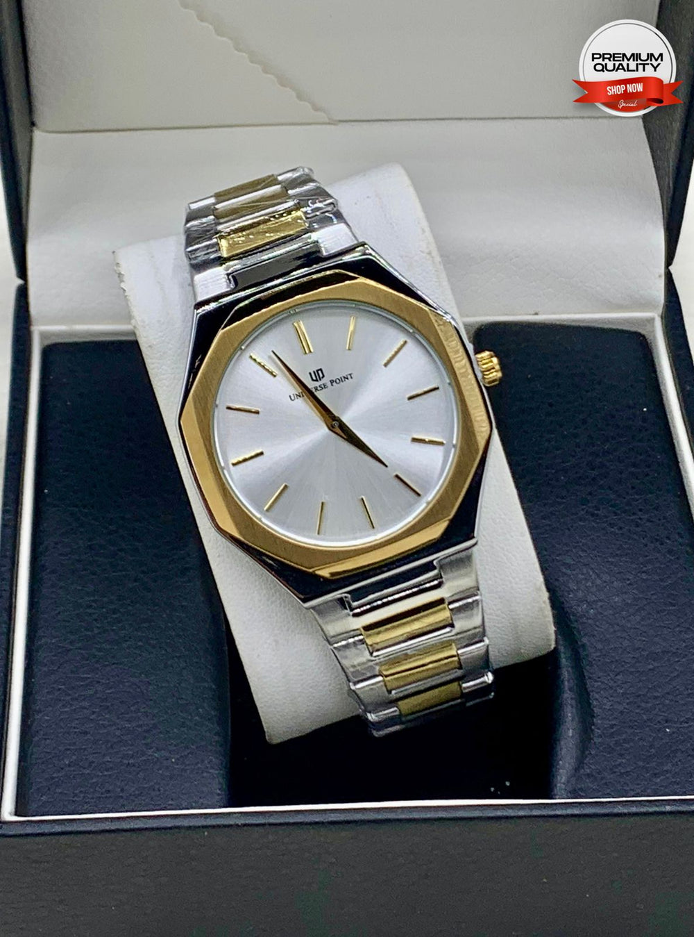 Universe Point Stainless Steel Two Tone Watch